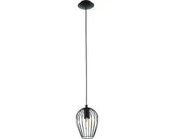 Eglo Newtown Hanglamp E27 - Ø16cm - Zwart