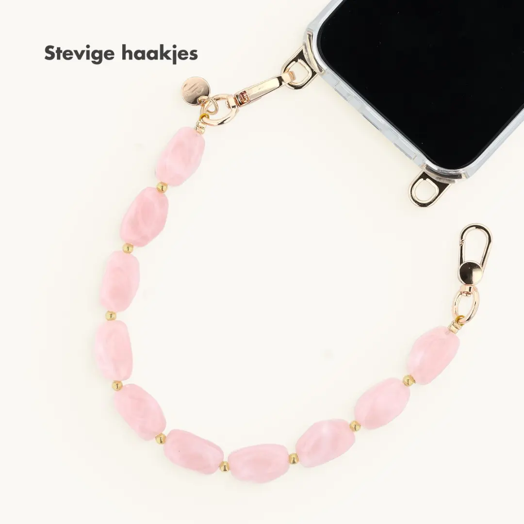 Selencia Transparant Hoesje iPhone 16 Pro Max - Roze