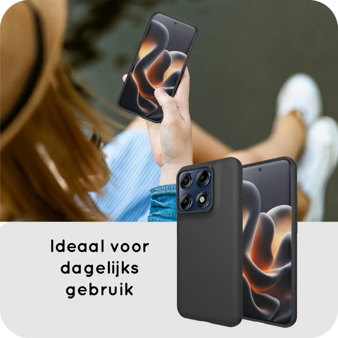 Just in Case Motorola Edge 70 Pro Hoesje Siliconen MMT2911KL1 - Zwart