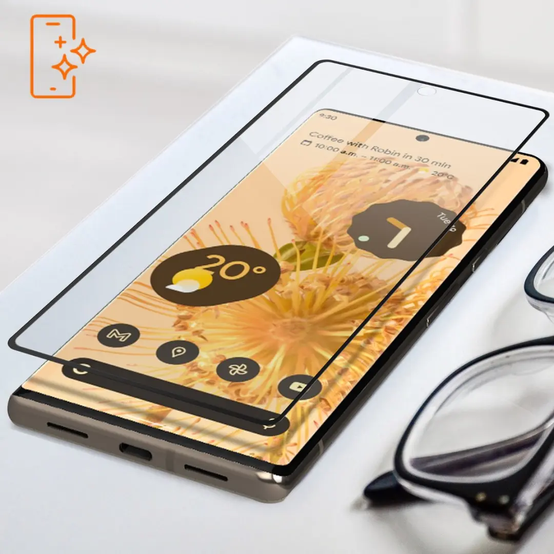 Imak Tempered Glass Screenprotector Google Pixel 6 Pro - Zwart