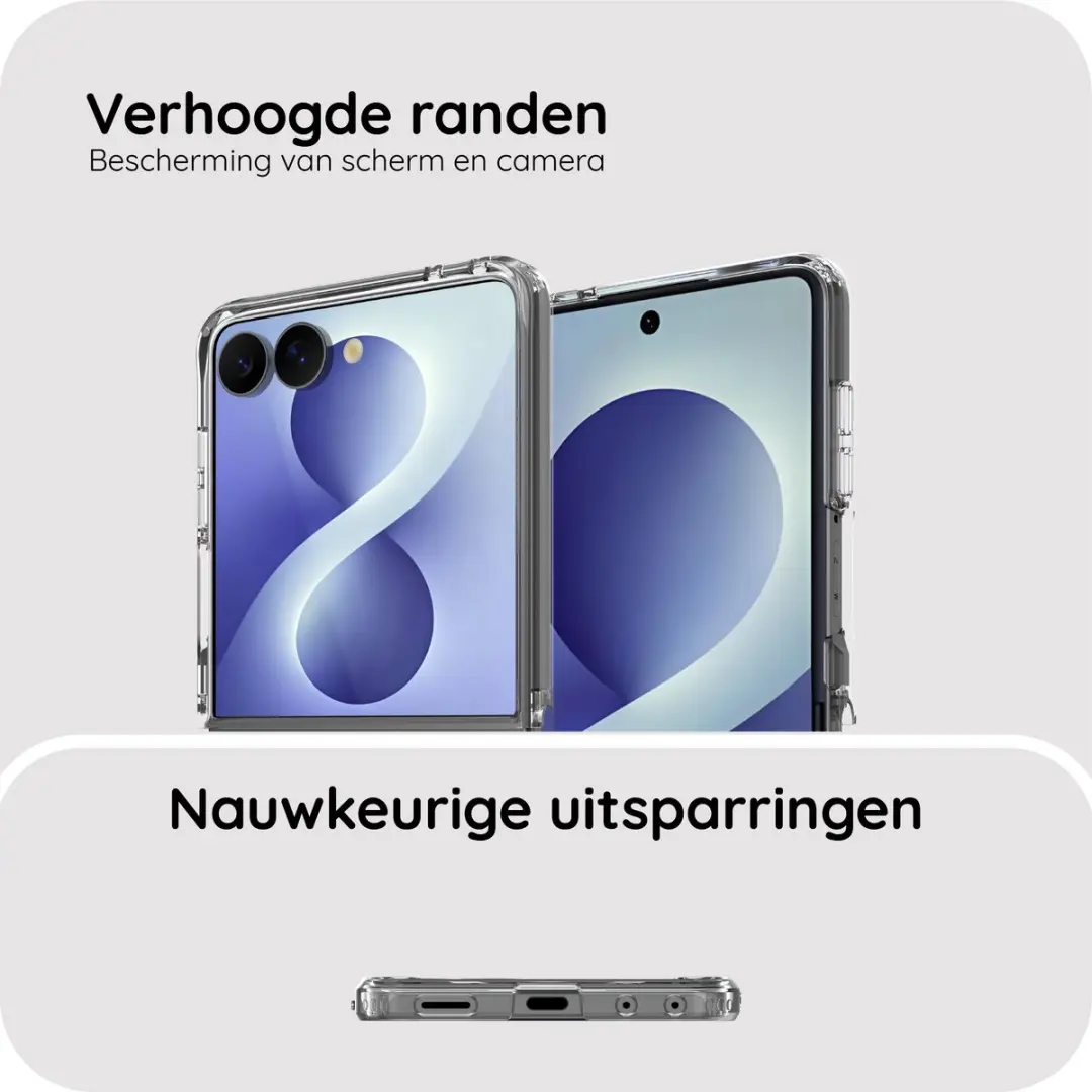Just in Case Hoesje MSA2933AE0M - Samsung Galaxy Z Flip8 - Transparant