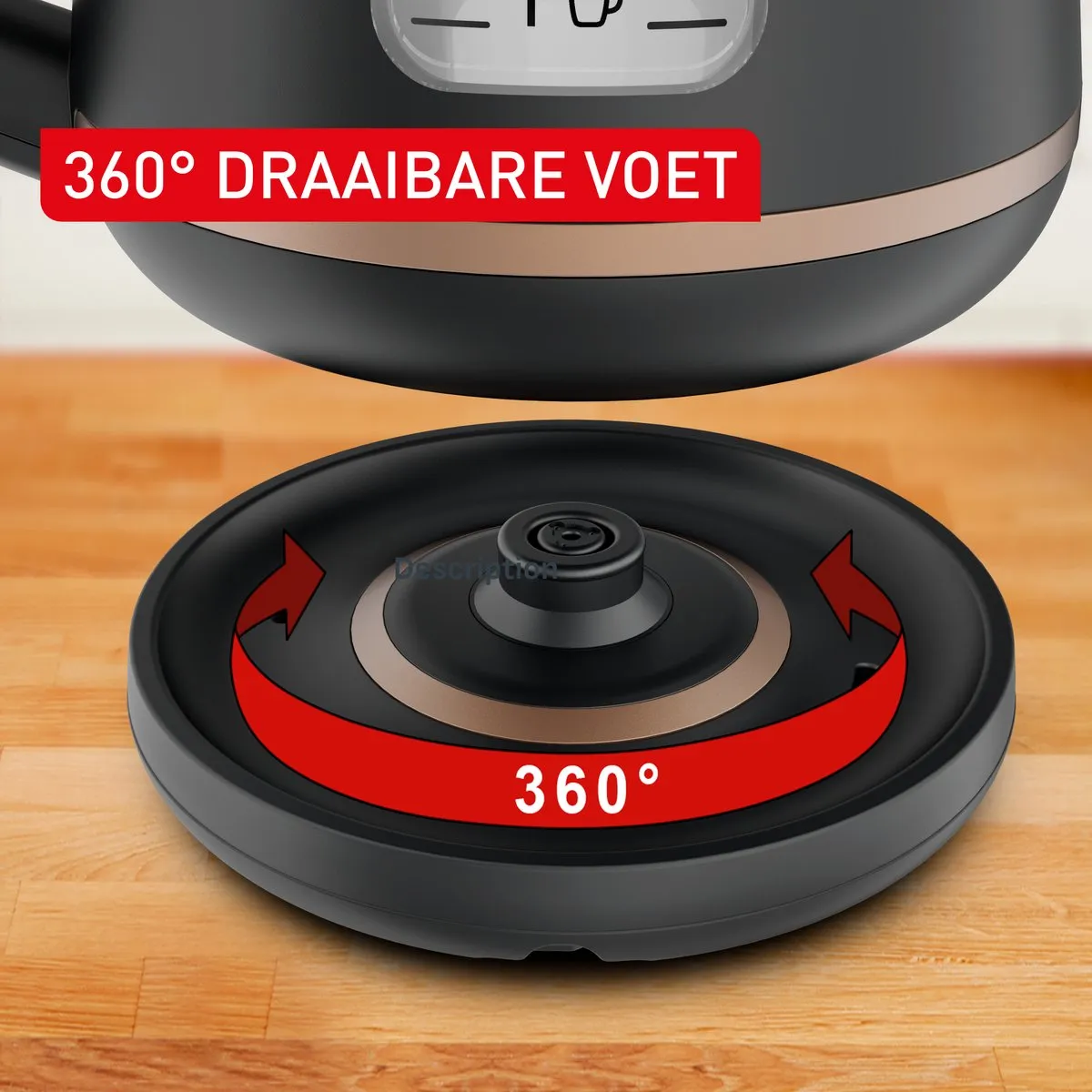 Tefal Includeo KI5338 Waterkoker 1L - 2400W - Zwart