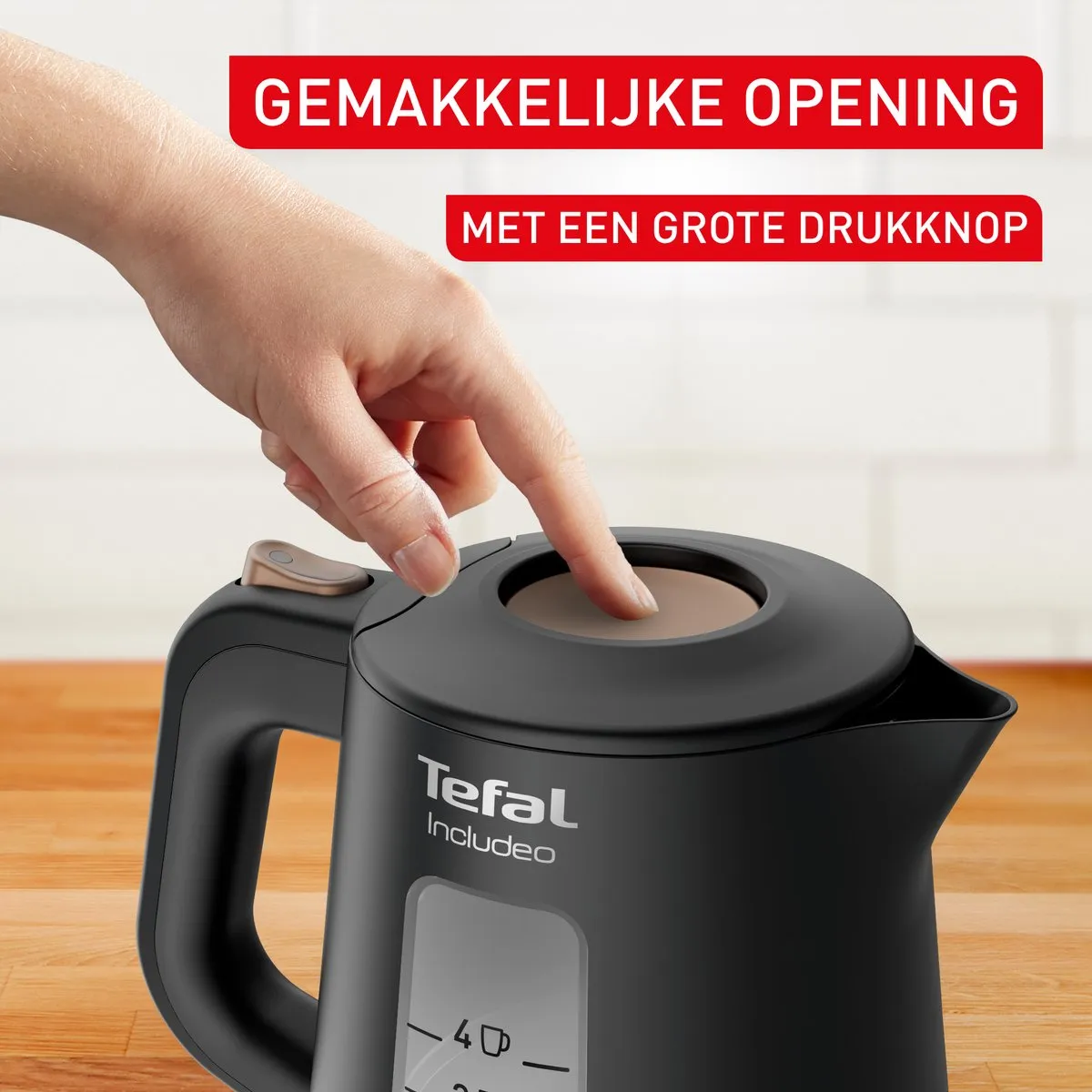 Tefal Includeo KI5338 Waterkoker 1L - 2400W - Zwart