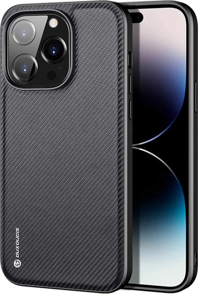 Dux Ducis Fino Series FINO-00258 Hoesje iPhone 14 Pro - Zwart