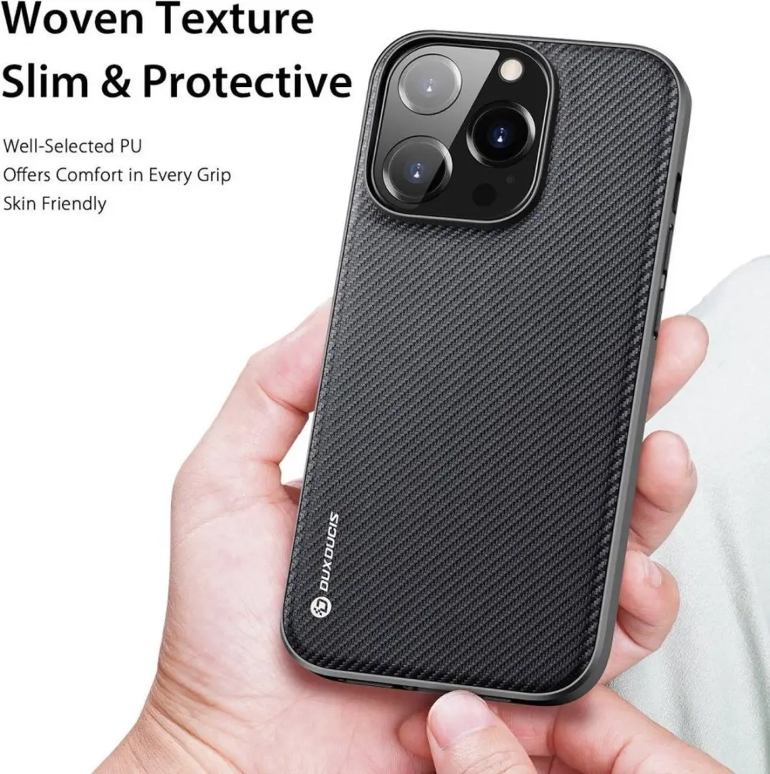 Dux Ducis Fino Series FINO-00258 Hoesje iPhone 14 Pro - Zwart