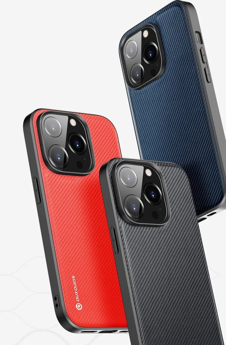 Dux Ducis Fino Series FINO-00258 Hoesje iPhone 14 Pro - Zwart