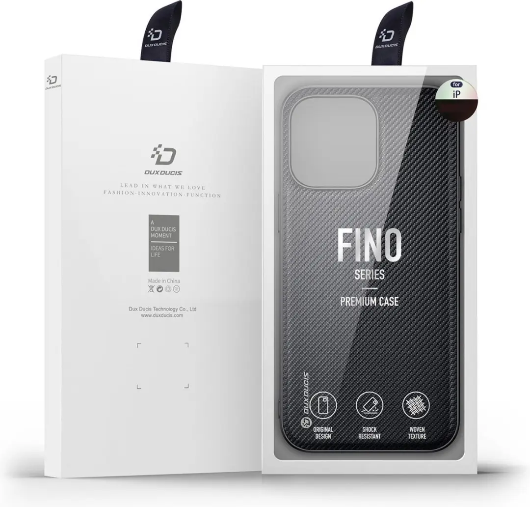 Dux Ducis Fino Series FINO-00258 Hoesje iPhone 14 Pro - Zwart