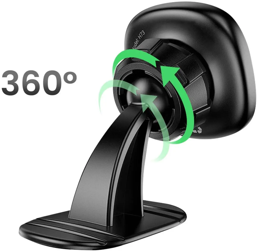 Hoco H73 Magnetische Auto Telefoonhouder 360° - Zwart