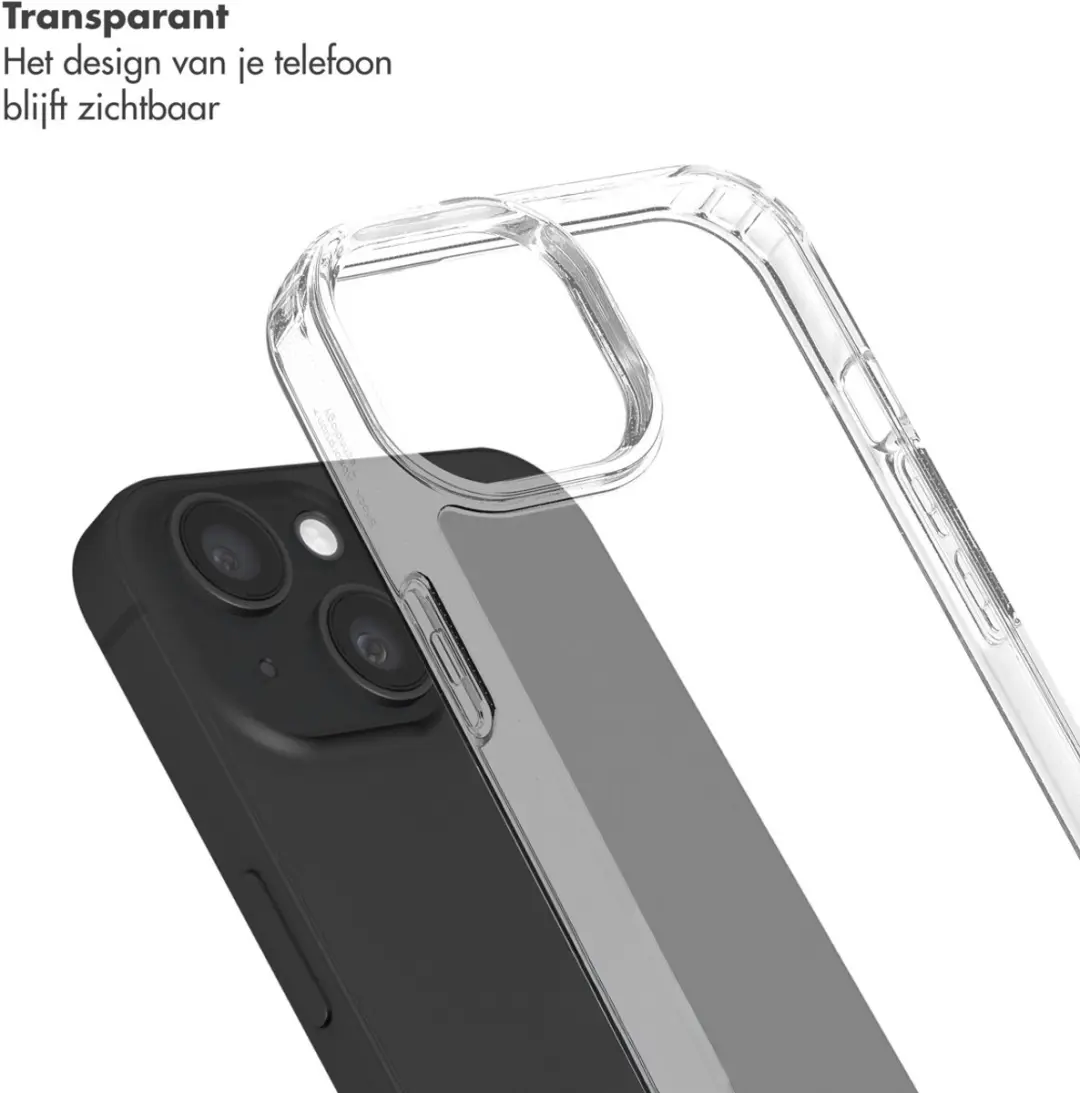 Selencia Transparant Hoesje iPhone 11 - Zilver