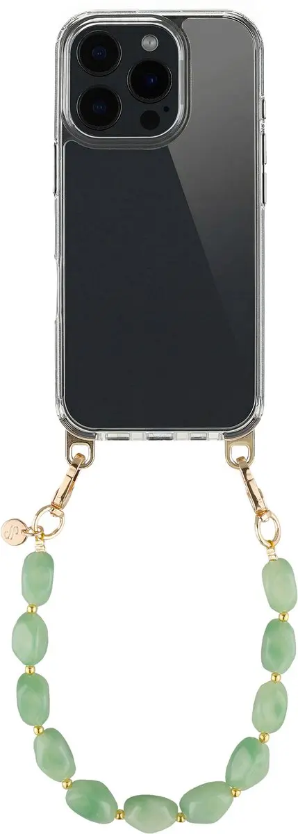 Selencia Transparant Hoesje iPhone 16 Pro Mint Green
