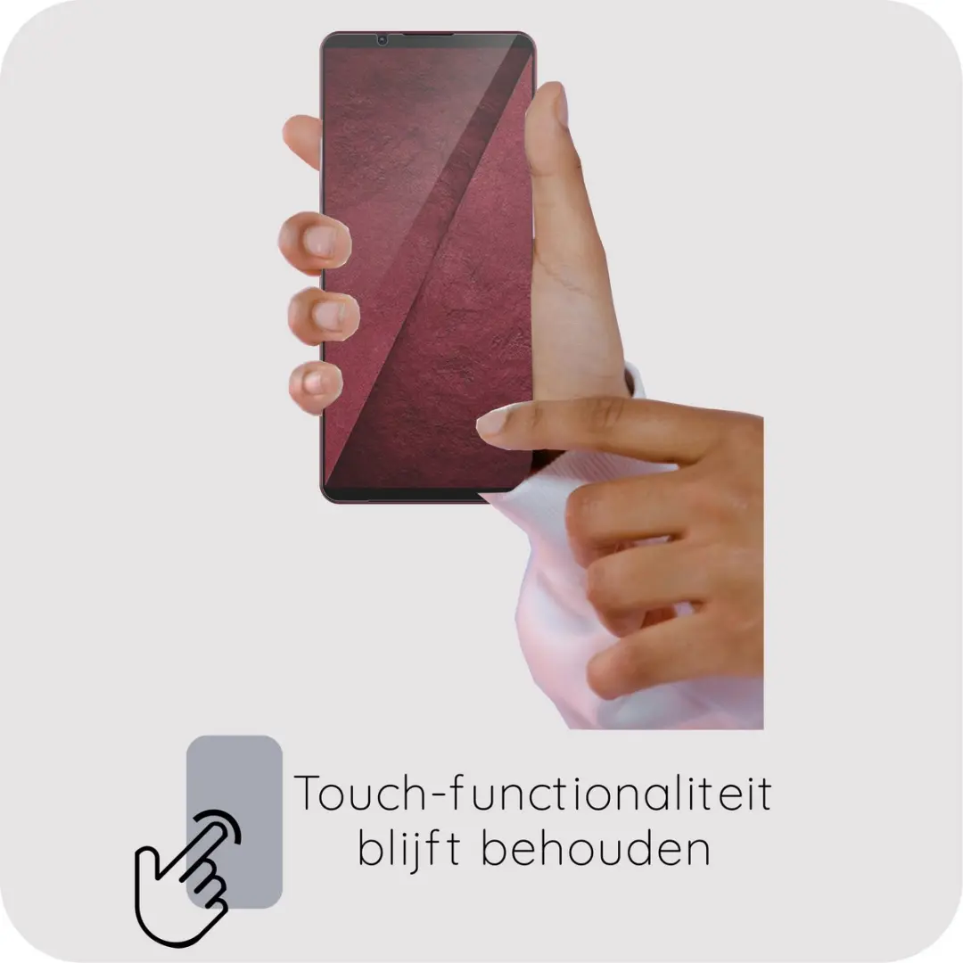 Just in Case Screenprotector Sony Xperia 1 VIII - Gehard Glas - afbeelding 6 van 6