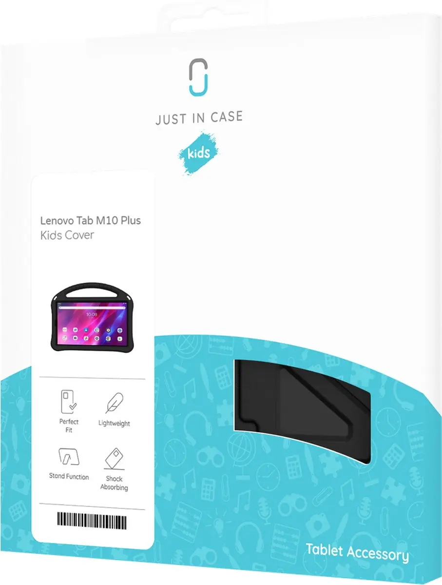 Just in Case Lenovo Tab M10 Plus Kids Case - Zwart