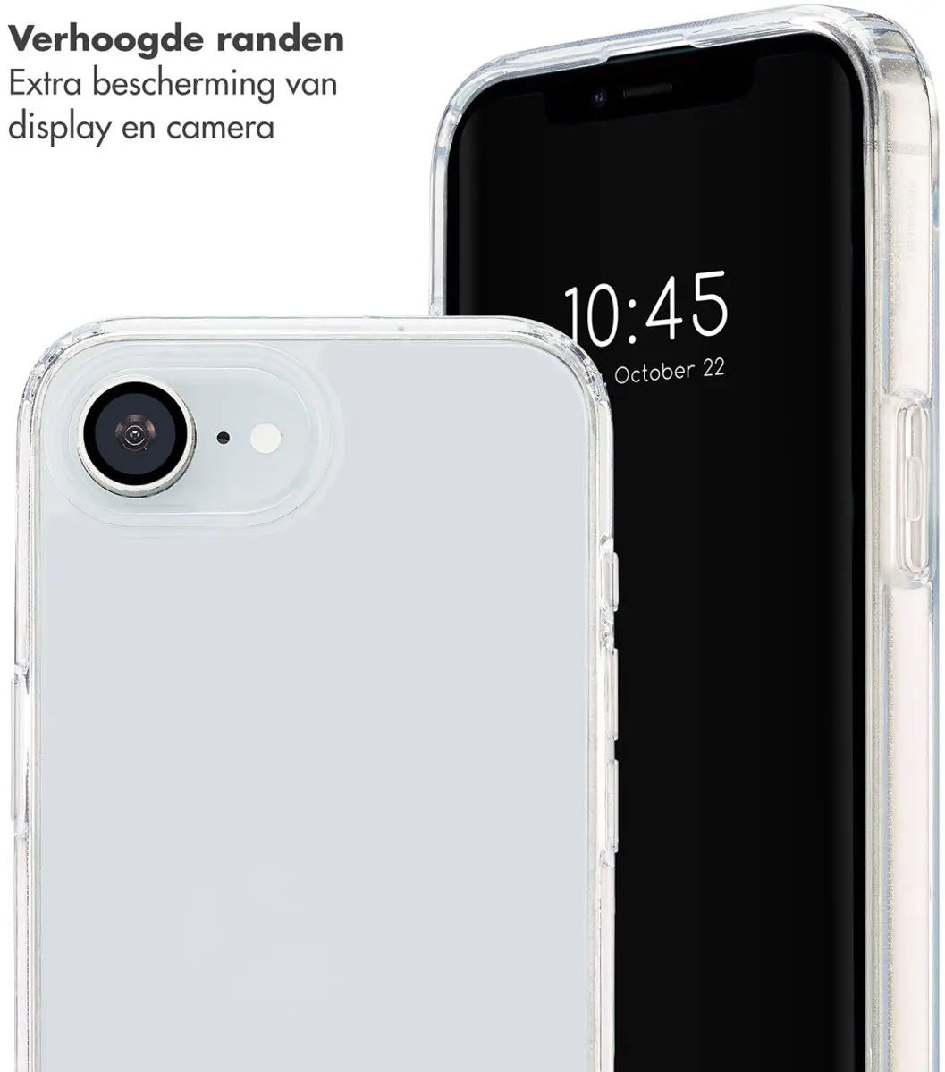 Selencia Transparant Hoesje iPhone 16/17 - Goud