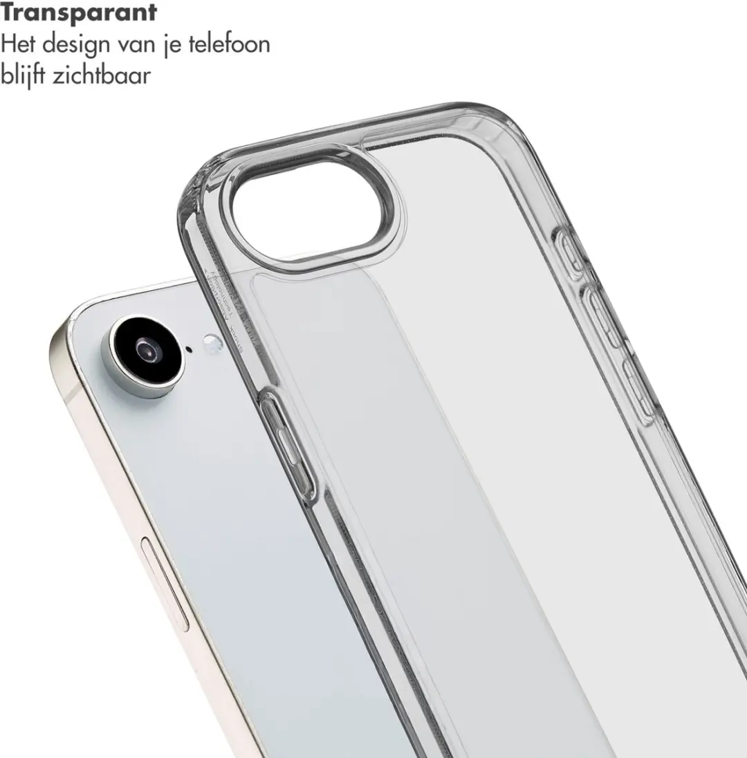 Selencia Transparant Hoesje iPhone 16/17 - Goud