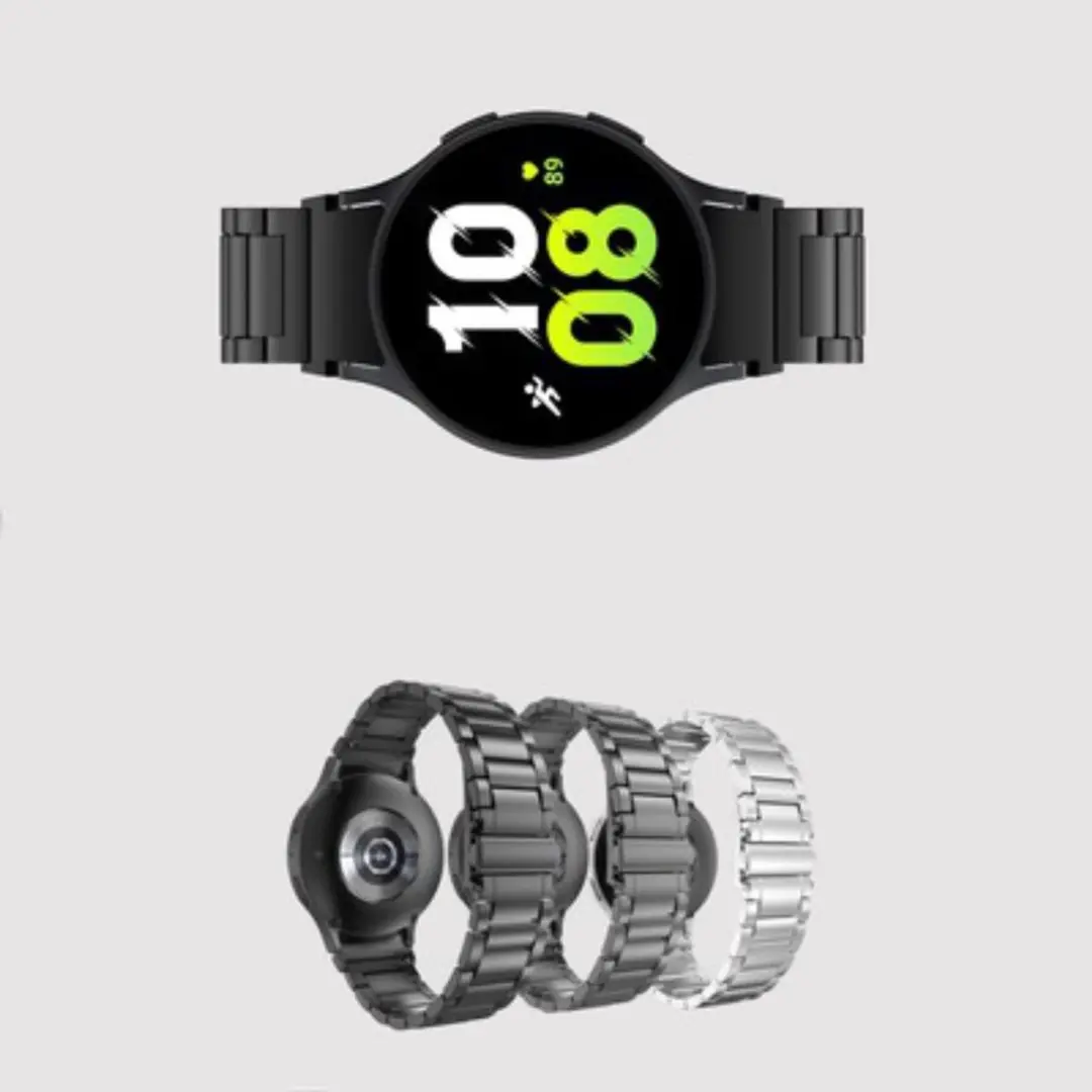 Just in Case Horlogebandje Titanium - Samsung Galaxy Watch - Zwart