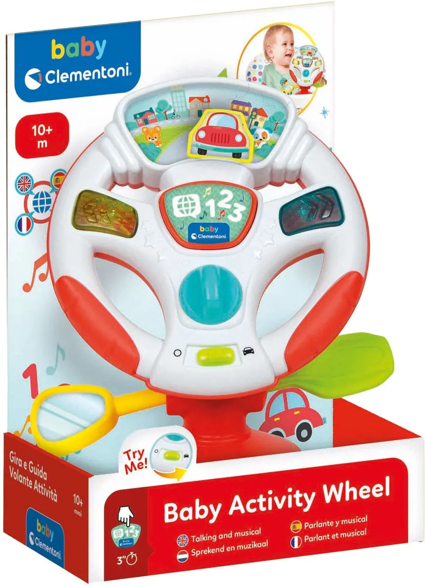 Clementoni Activity Wheel Speelgoed Stuur - Multicolor - afbeelding 6 van 6