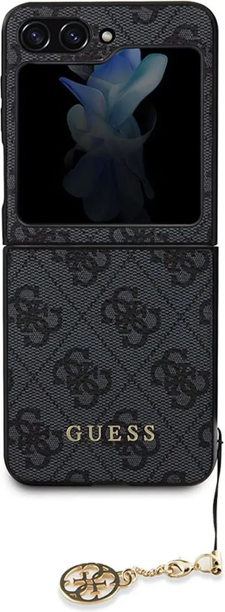 GUESS Charm Back Cover Grijs - Samsung Galaxy Z Flip 5