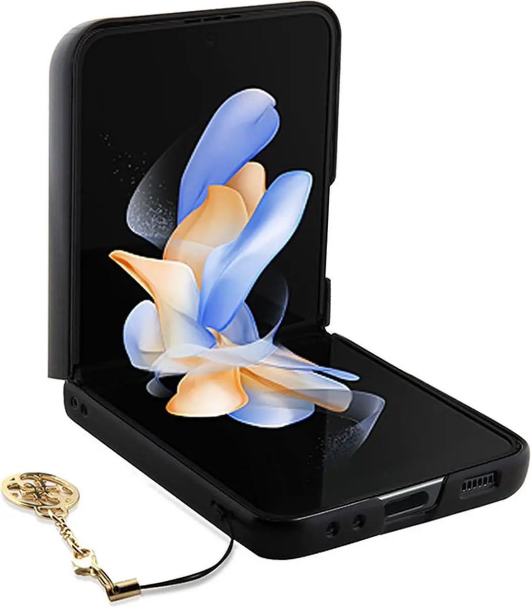 GUESS Charm Back Cover Grijs - Samsung Galaxy Z Flip 5