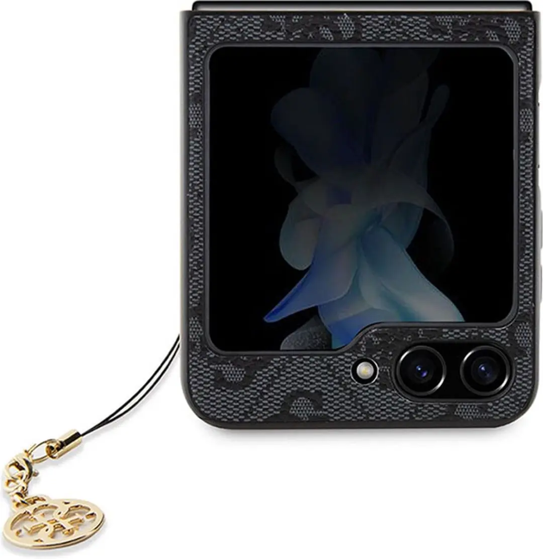 GUESS Charm Back Cover Grijs - Samsung Galaxy Z Flip 5