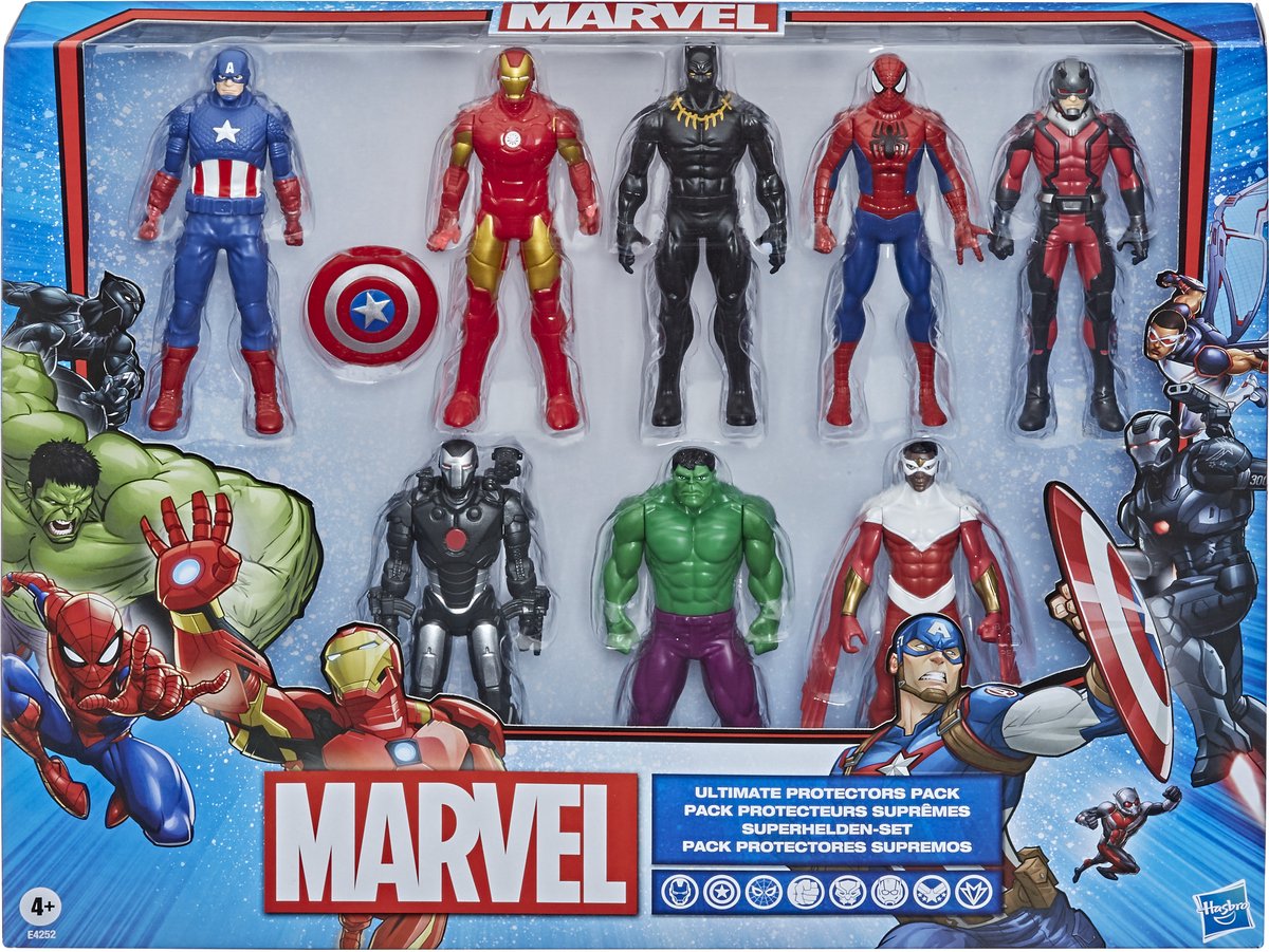 Superhelden Set 8 Stuks  -  Marvel - Complete set - 15 cm Groot