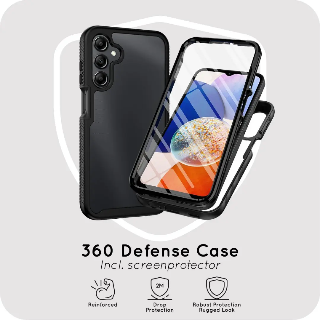 Just in Case Hoesje Samsung Galaxy A27 MSA2869DC1 - 360° Full Protection - Zwart