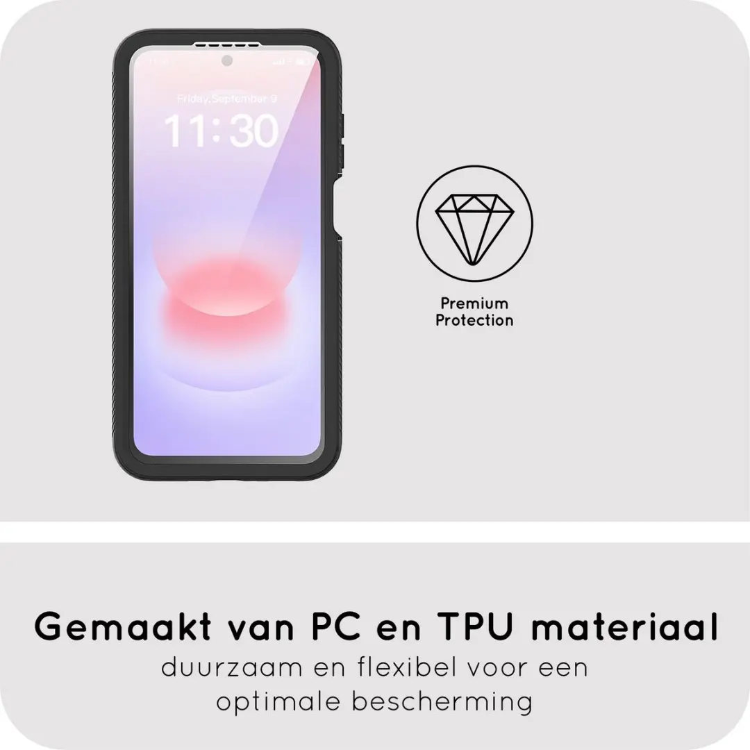 Just in Case Hoesje Samsung Galaxy A27 MSA2869DC1 - 360° Full Protection - Zwart