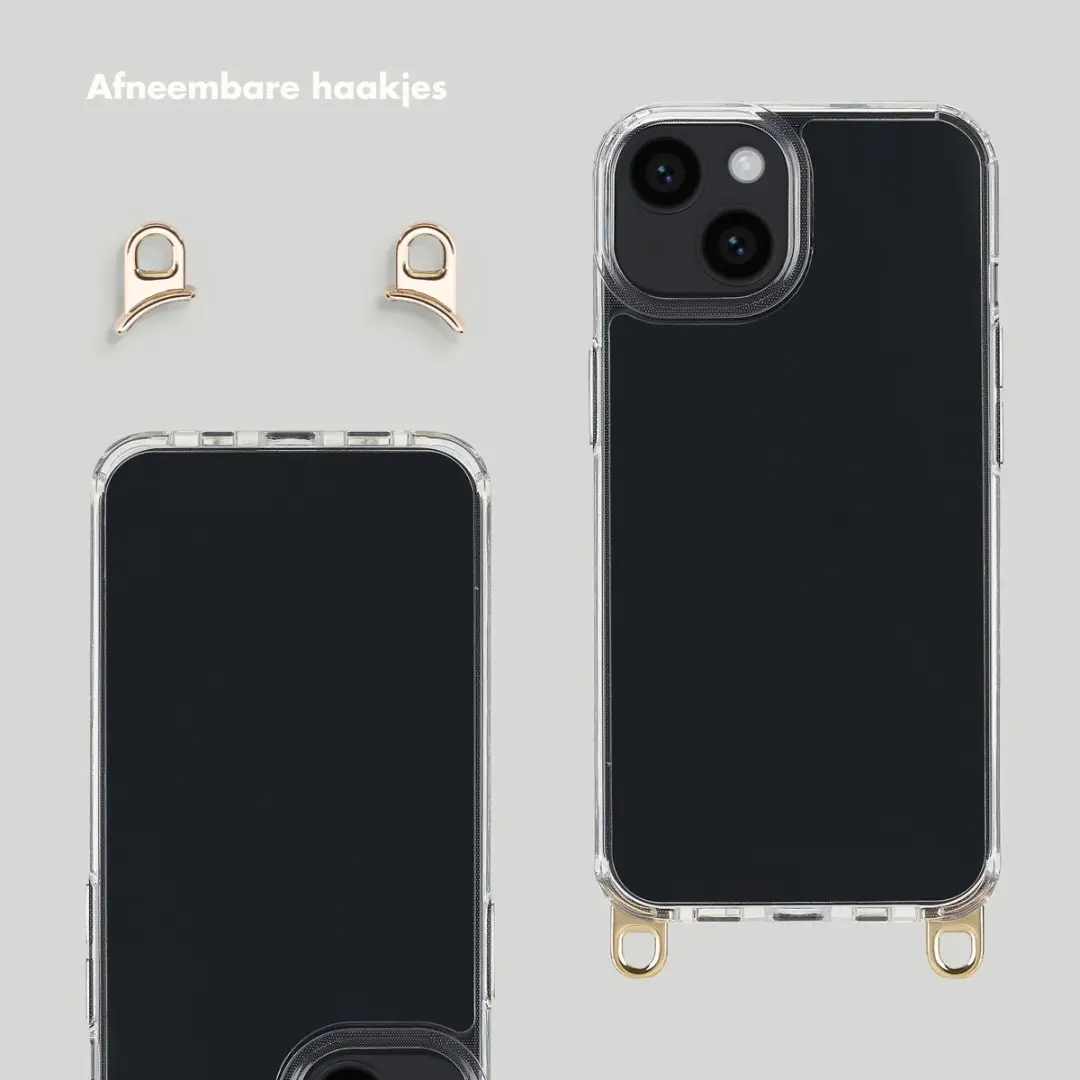 Selencia iPhone 13 Hoesje Transparant - Bruin