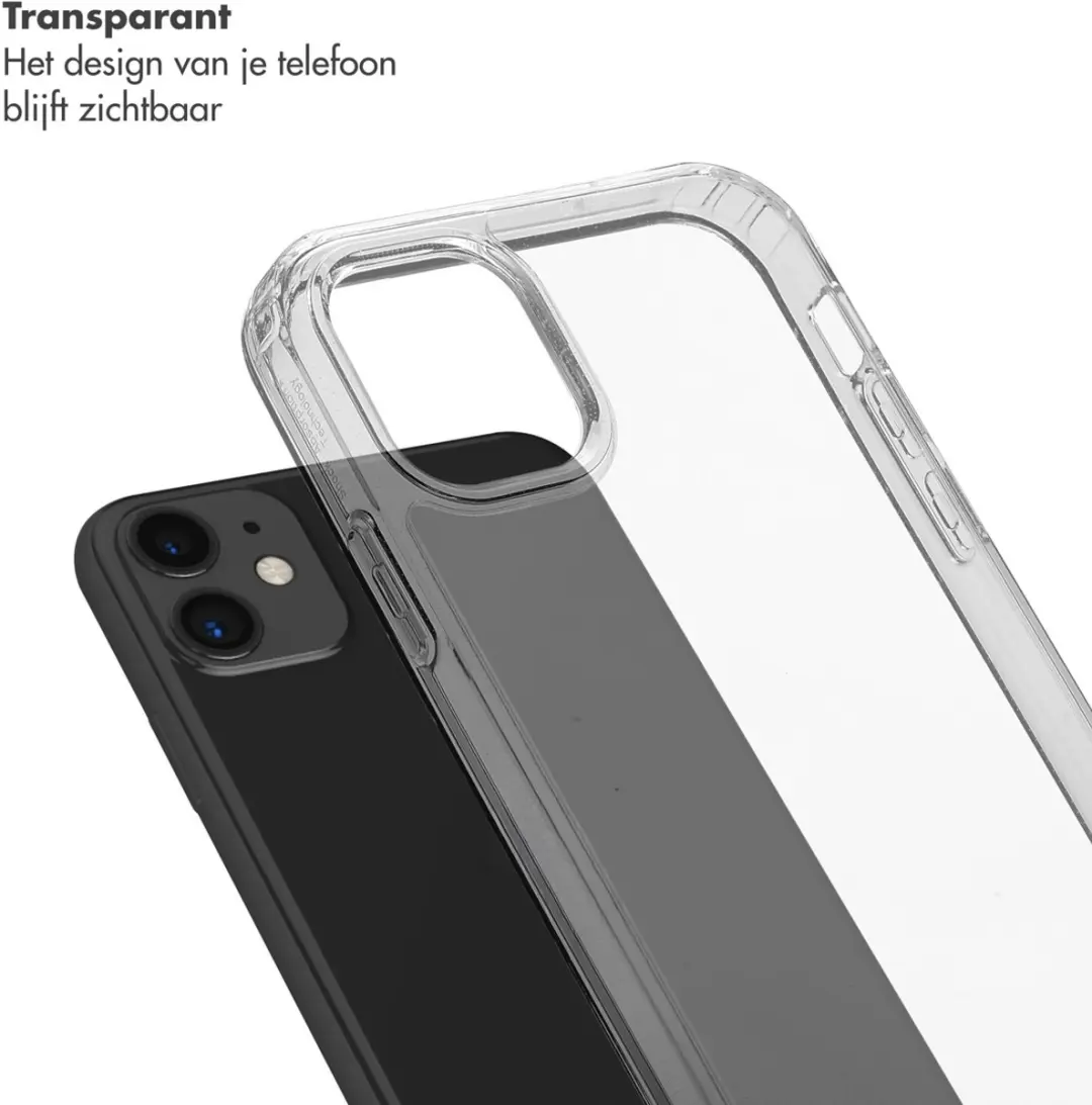 Selencia Transparant Hoesje iPhone 11 - Goud