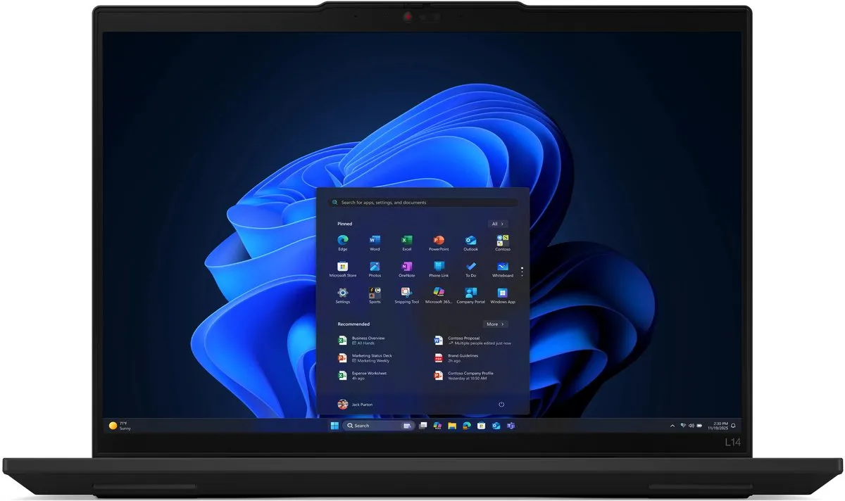Lenovo ThinkPad L14 Gen 6 Intel Core Ultra 7 255U Laptop 14" WUXGA - 16GB 512GB - Zwart