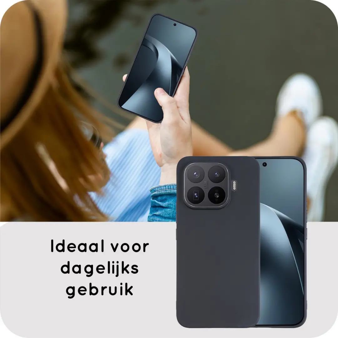 Just in Case Hoesje Xiaomi 17T Pro MXM2913KL1 - Siliconen - Zwart