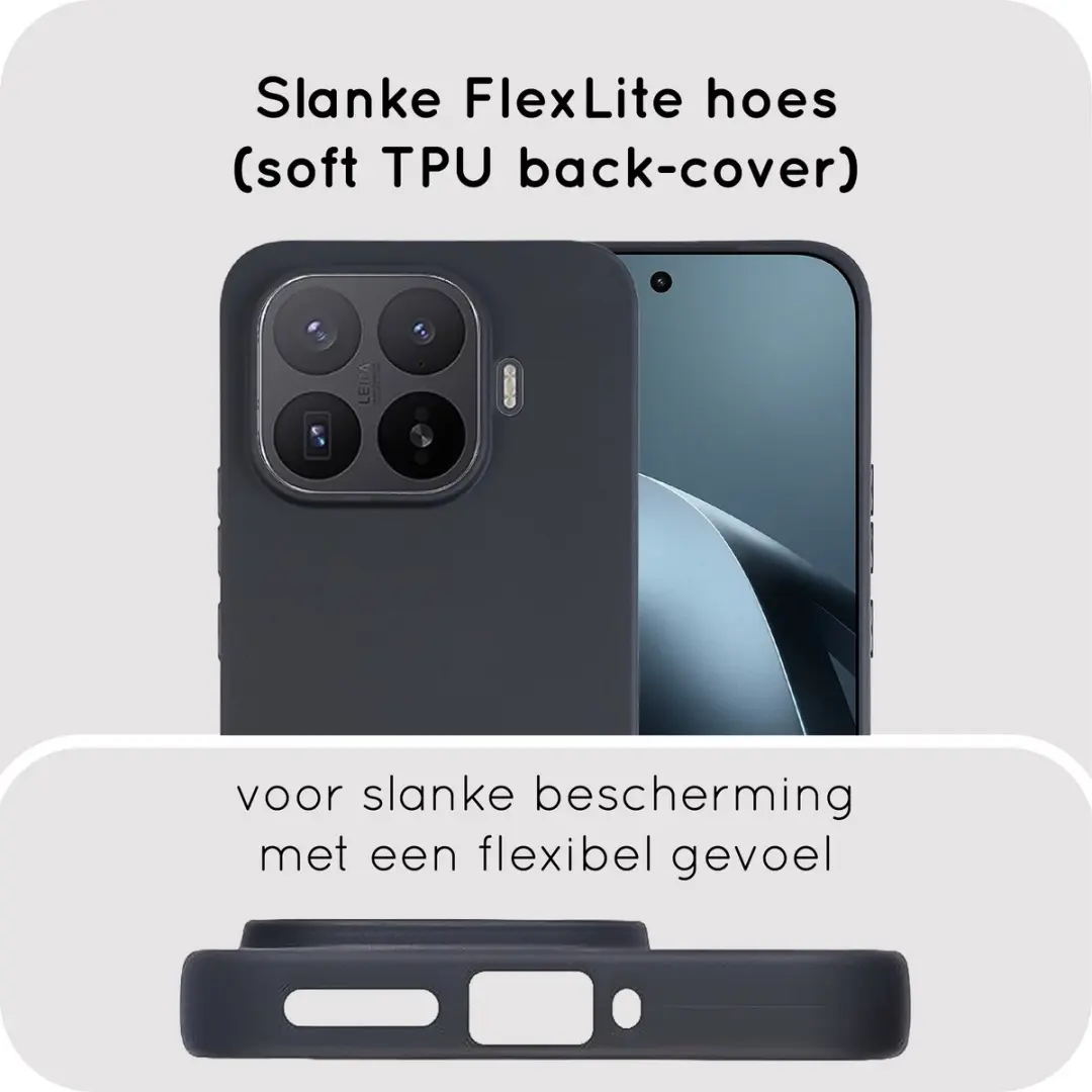 Just in Case Hoesje Xiaomi 17T Pro MXM2913KL1 - Siliconen - Zwart