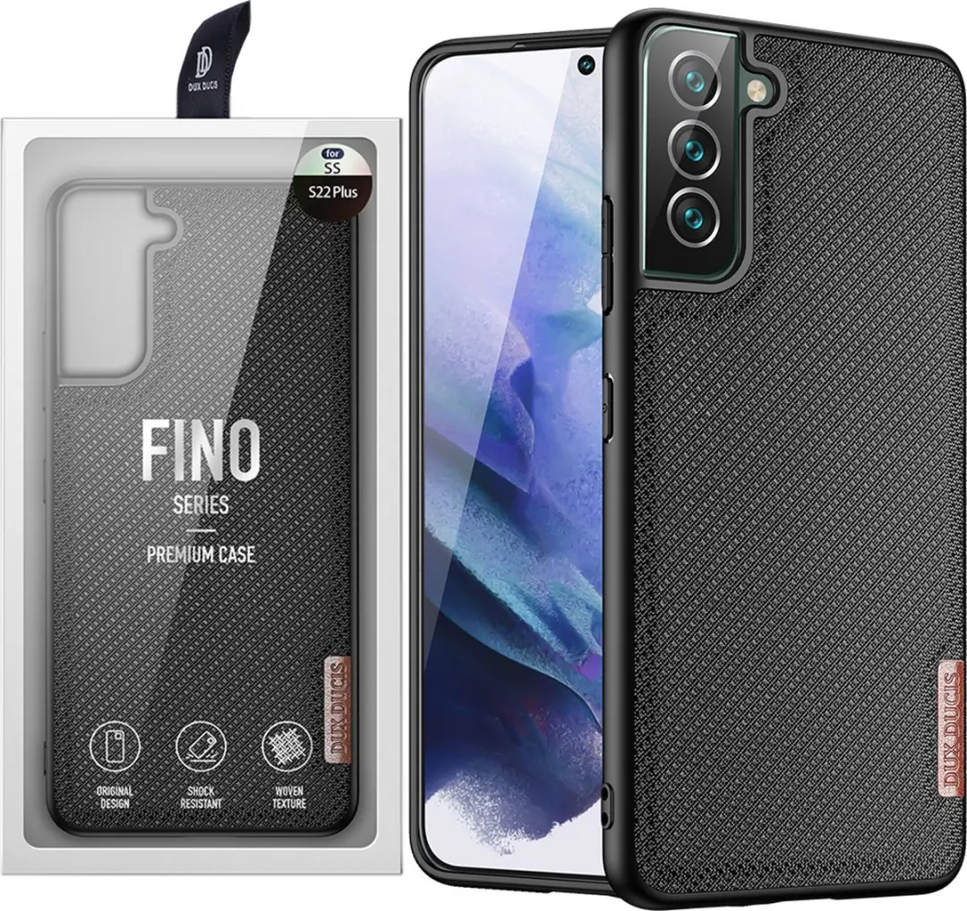 Dux Ducis Fino Series SGS22P-07 Hoesje - Samsung Galaxy S22 Plus - Zwart