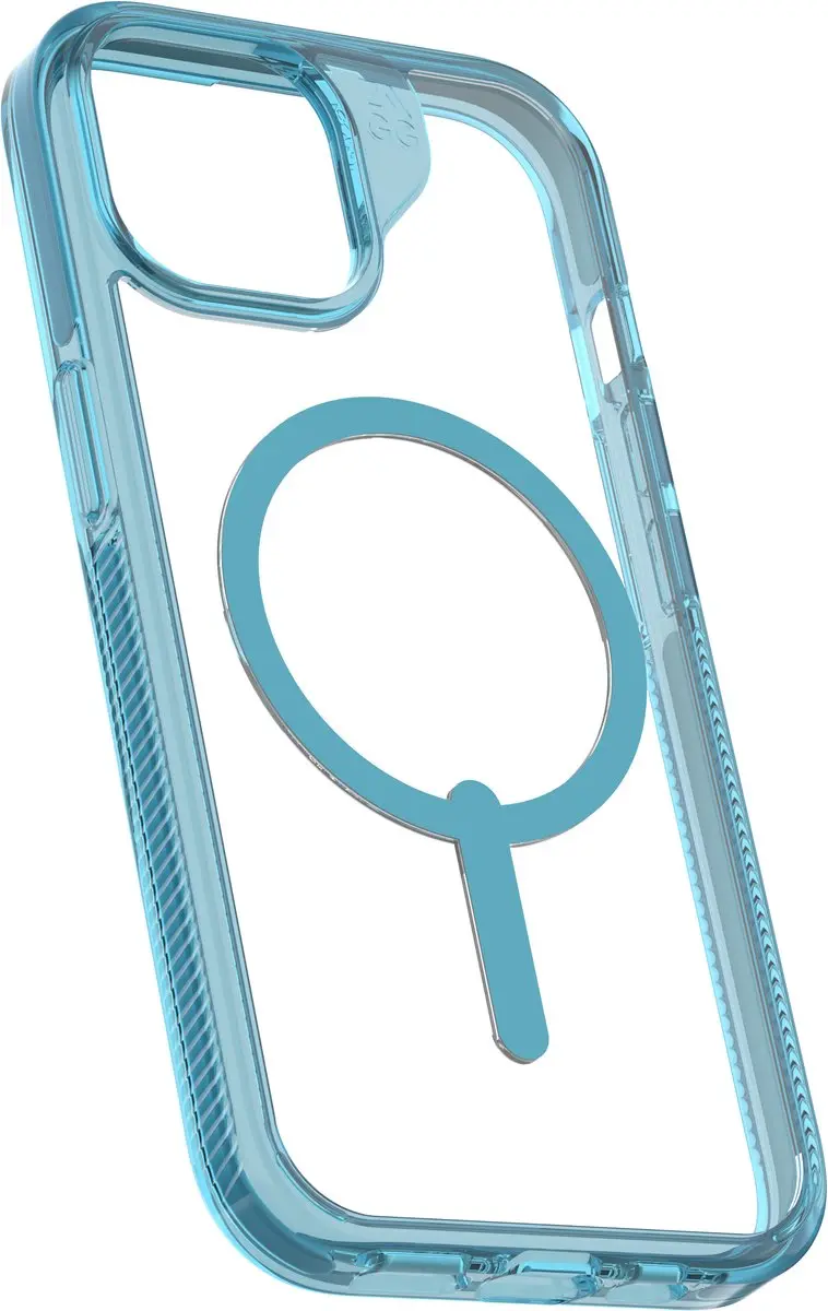 ZAGG Santa Cruz Snap Hoesje iPhone 17/16/15/14/13 - Transparant Blauw - afbeelding 6 van 6