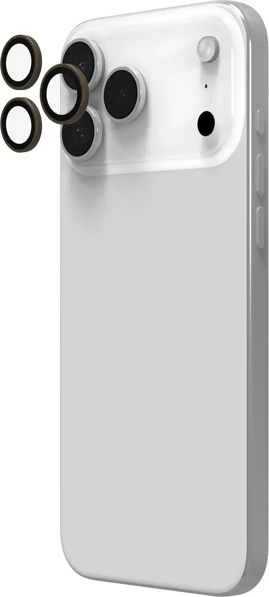 ZAGG Glass Elite Camera Rings iPhone 15/16 Pro - Beige