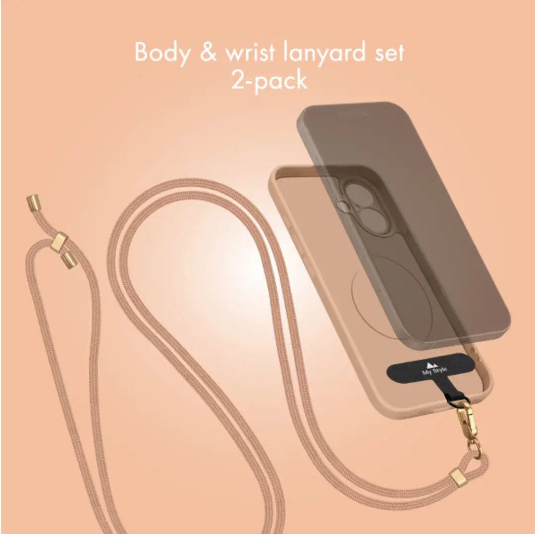My Style Universeel Telefoonkoord Verstelbaar - Roze (2 stuks)