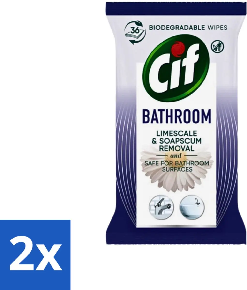 Cif Badkamer Hygiënische Doekjes 48 Stuks