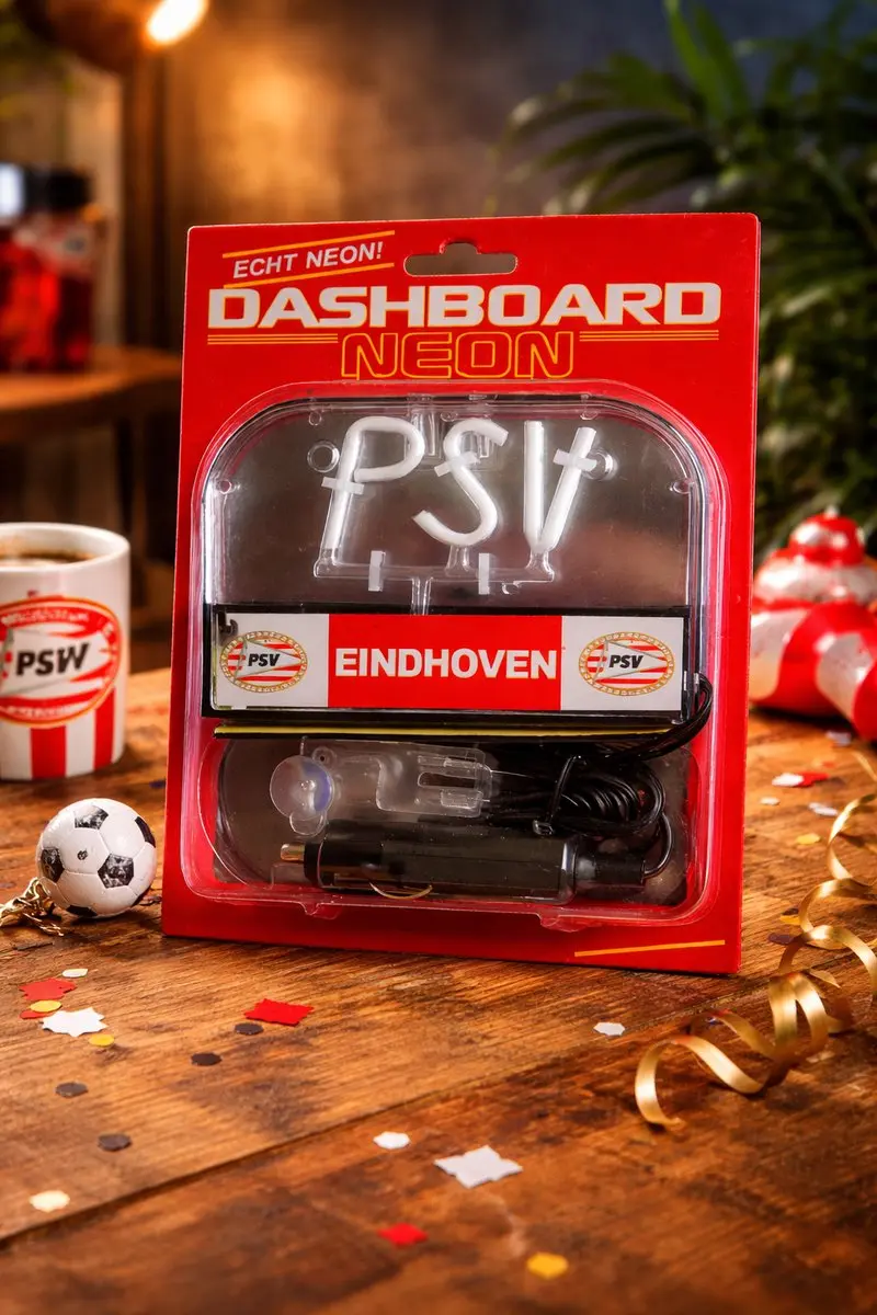 PSV Eindhoven Dashboard Neon 12V - Universeel - Zwart/Rood/Wit - afbeelding 6 van 6