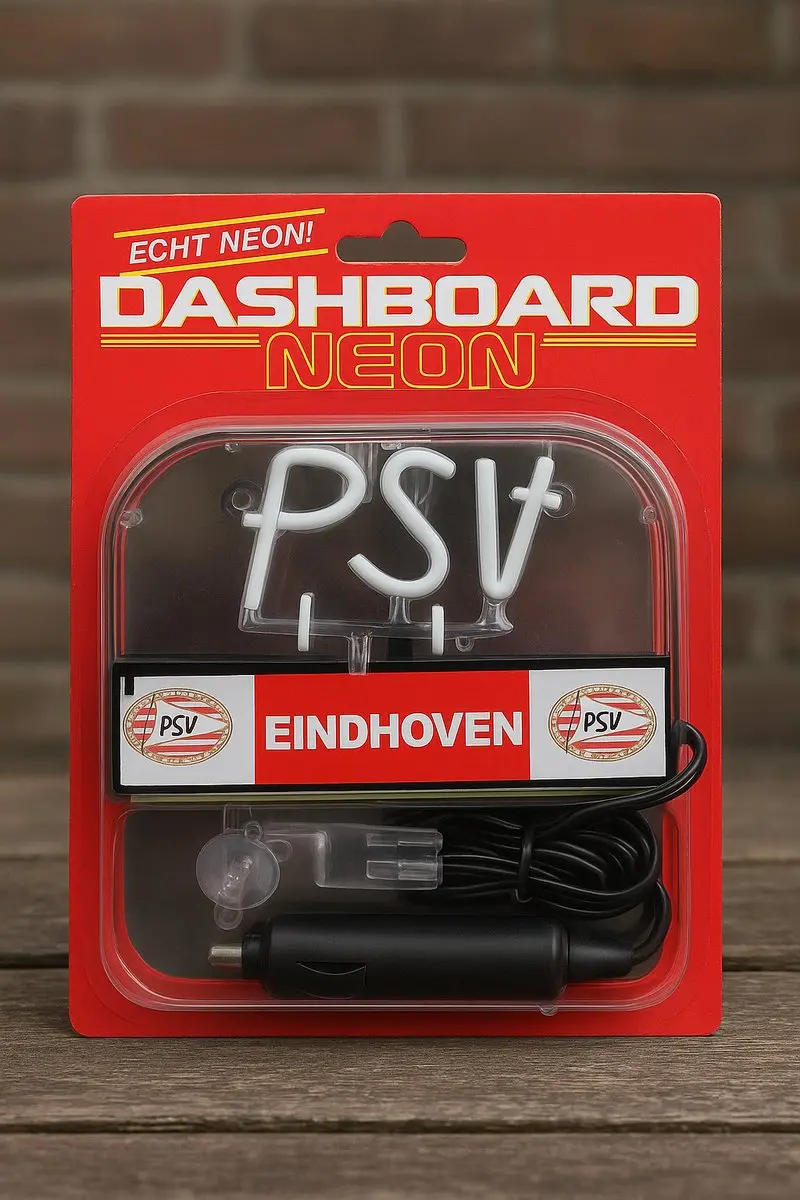 PSV Eindhoven Dashboard Neon 12V - Universeel - Zwart/Rood/Wit