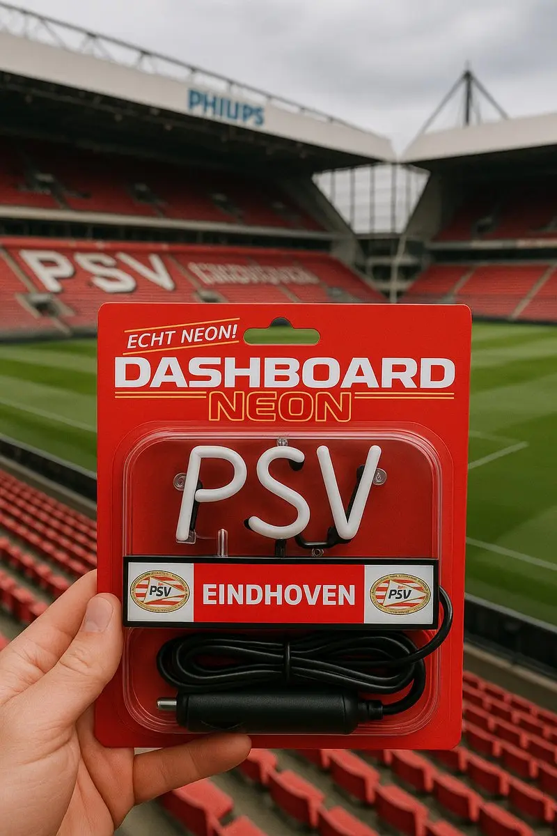 PSV Eindhoven Dashboard Neon 12V - Universeel - Zwart/Rood/Wit