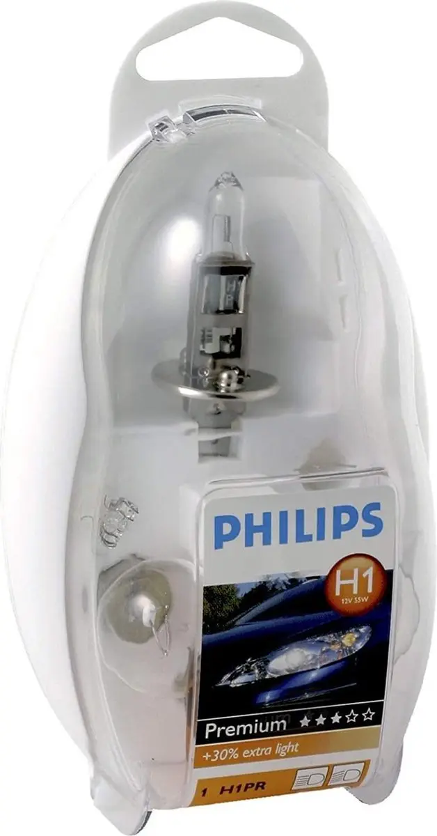 Philips Easy Kit H1 Reservelampenset - Wit
