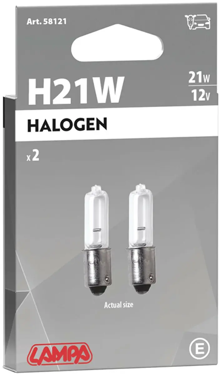 Lampa BAX 9S Halogeen 21W - 2 Stuks