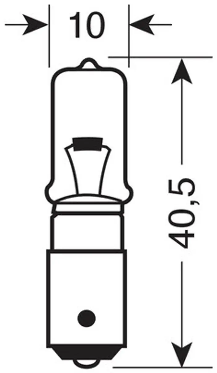 Lampa BAX 9S Halogeen 21W - 2 Stuks