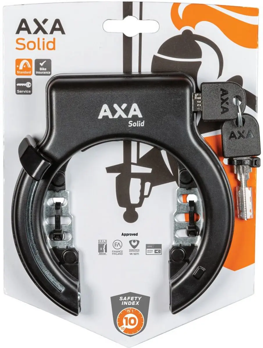 AXA Solid Retractable Ringslot 51020095VX05SC - Zwart