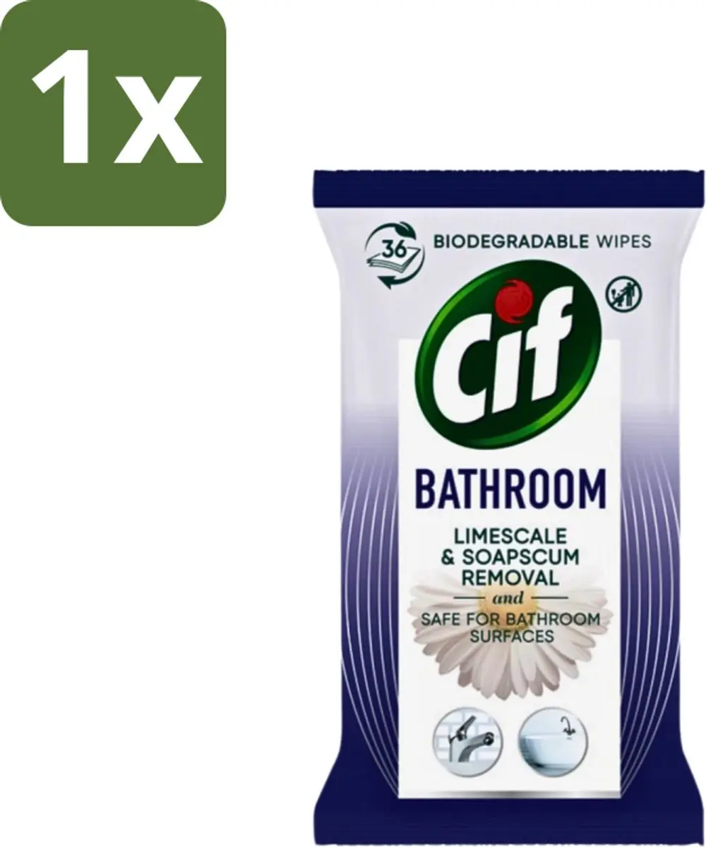 Cif Badkamer Hygiënische Doekjes 36 Stuks