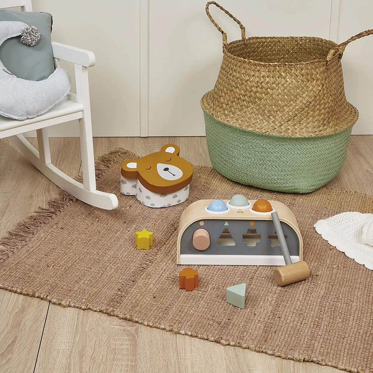 Janod Sweet Cocoon Tap Tap Hamerbank 4409 - Behendigheidsspeelgoed