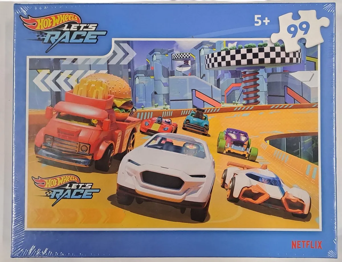 Clementoni Hot Wheels Puzzel Let's Race 99 Stuks