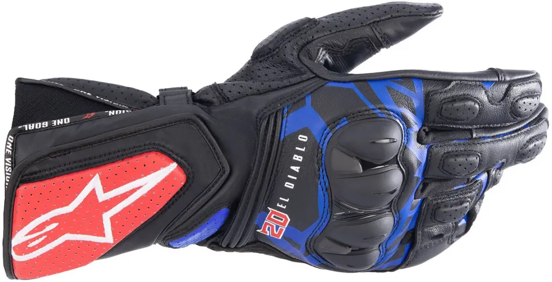 Alpinestars FQ20 SP-8 V3 Handschoen - XL - Zwart/Blauw/Rood