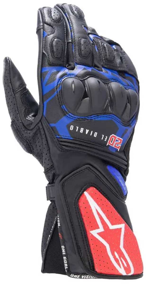Alpinestars FQ20 SP-8 V3 Handschoen - XL - Zwart/Blauw/Rood