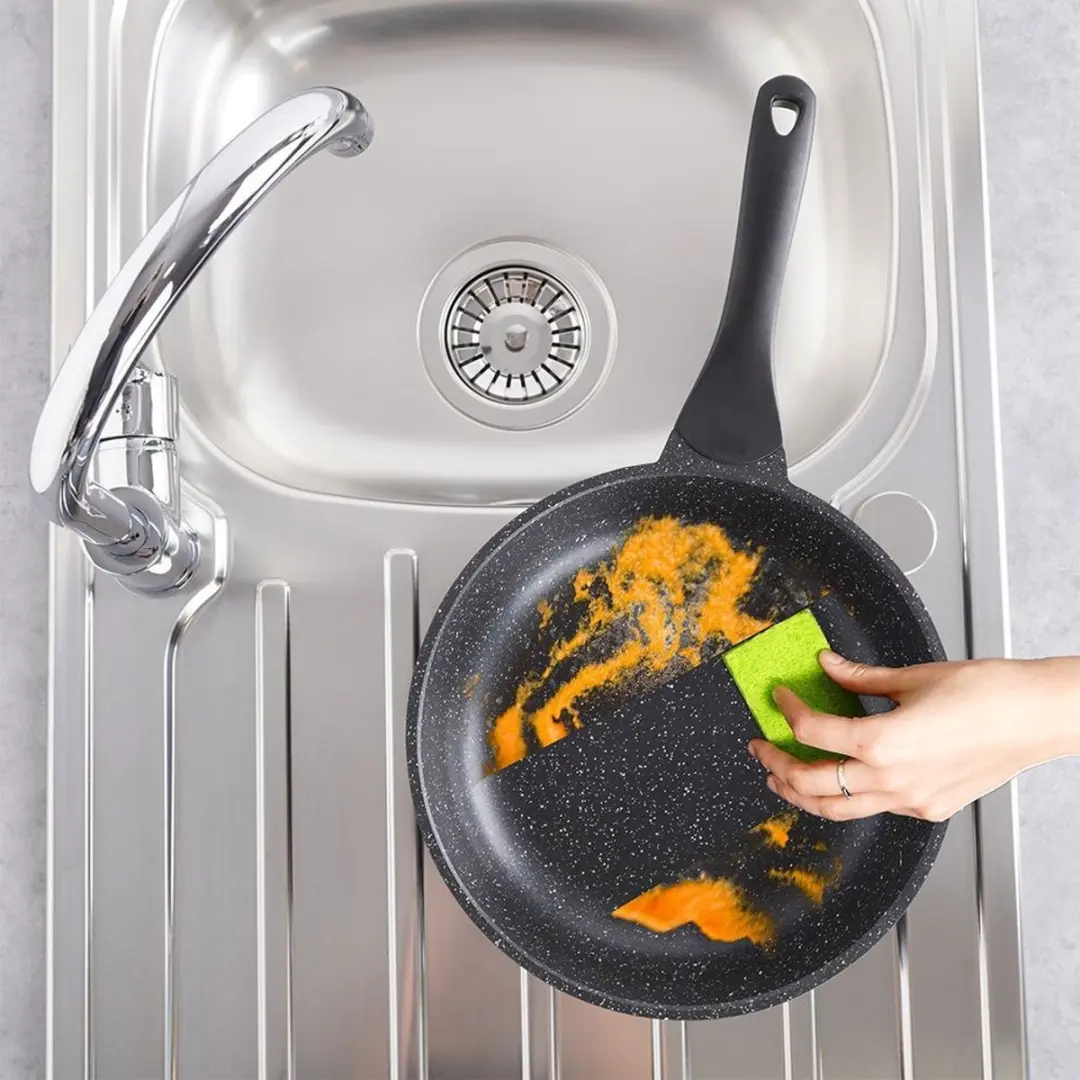 Orion Grande Granieten Koekenpan 26cm - Antiaanbaklaag - Zwart