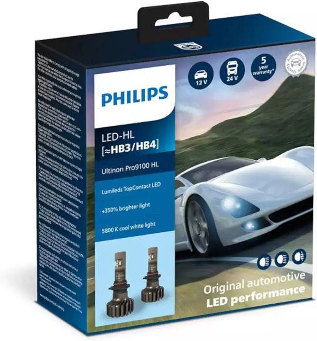 Philips Ultinon Pro9100 LED-HL HB3/HB4 LUM11005U91X2
